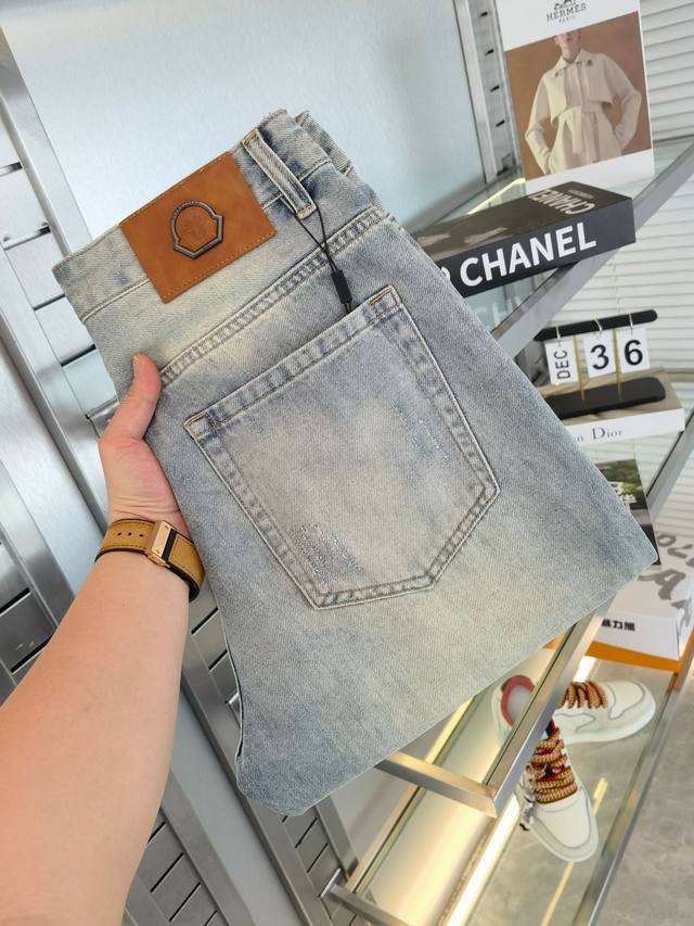 Dio 25Ss Spring and Summer new men's small straight original jeans. Early spring