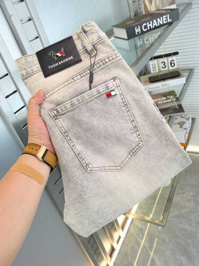 Tb 25Ss Spring and Summer new men's small straight original jeans. Early spring