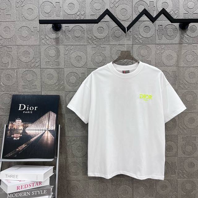 Dior Cd classic fluorescent small letter embroidery Logo logo refined upgrade, i