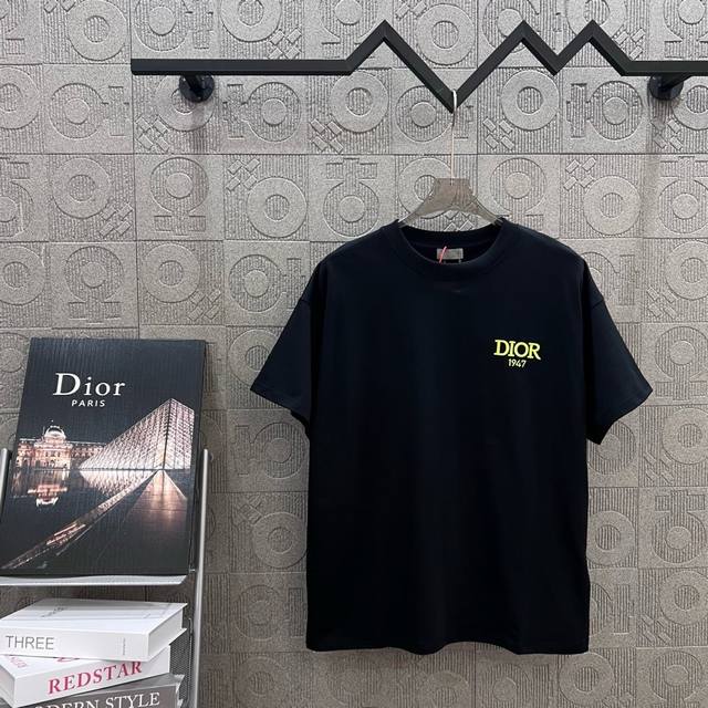Dior Cd classic fluorescent small letter embroidery Logo logo refined upgrade, i