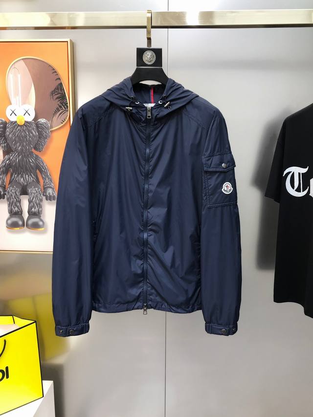 M*Ncler Moncler 2025 early spring new original men's hooded windbreaker jacket c