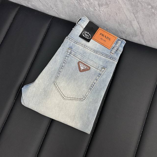 Prada 2025 new men's jeans with comfortable and elastic fabric. Exclusive sale,
