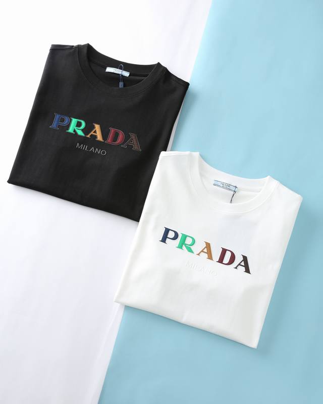 Pa*La 25Ss Summer new plain knitted cotton round neck short Tee, men's contrasti