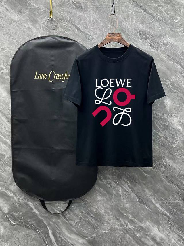 Loewe # 2025 Spring and Summer New Releases Newest Short-sleeved Round Neck T-sh