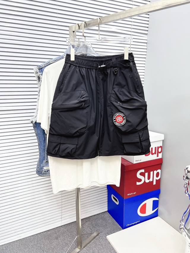 Balenciaga 2025 new summer men's casual shorts, high-end custom summer casual pa