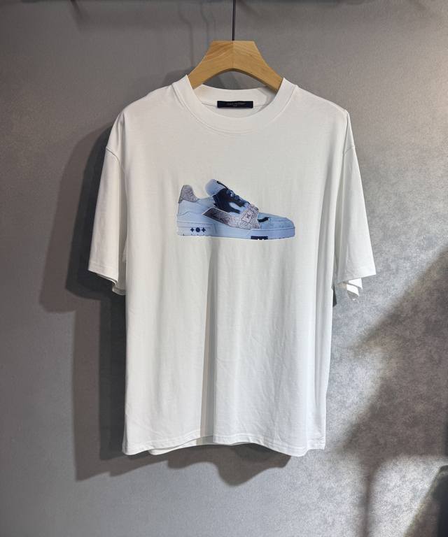 Lv Louis Vuitton 25Ss new spring and summer short-sleeved top version for custom