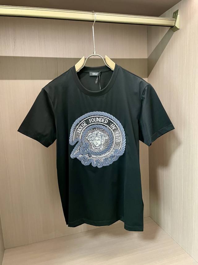 Versace 2025 Spring/Summer new product heavy-duty 10,000-needle embroidery and S