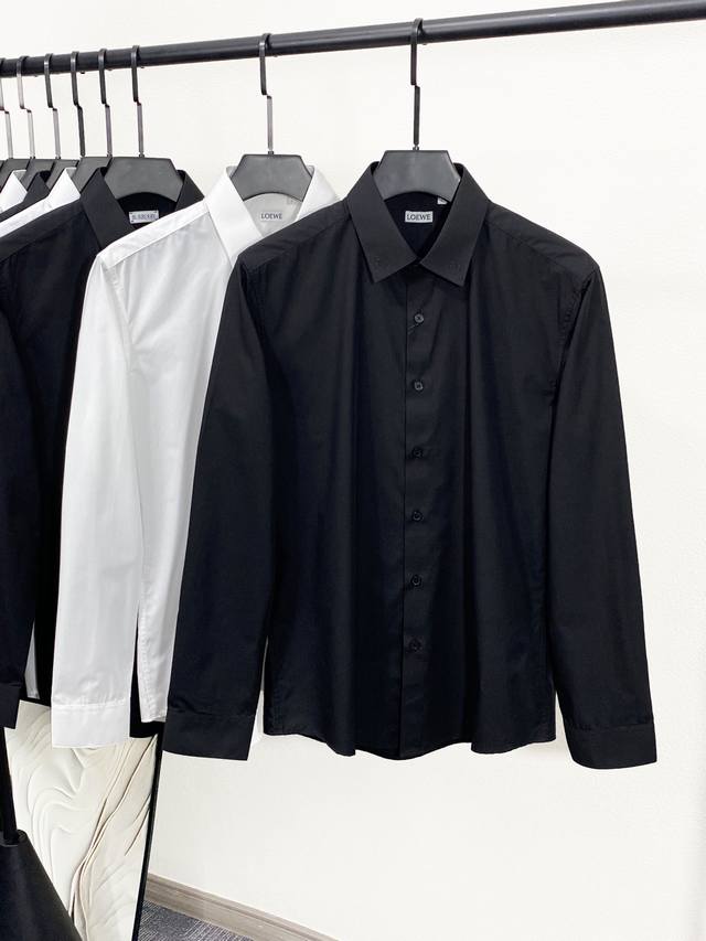 New Loe Luo family men's fashion business casual simple long-sleeved shirt, trad