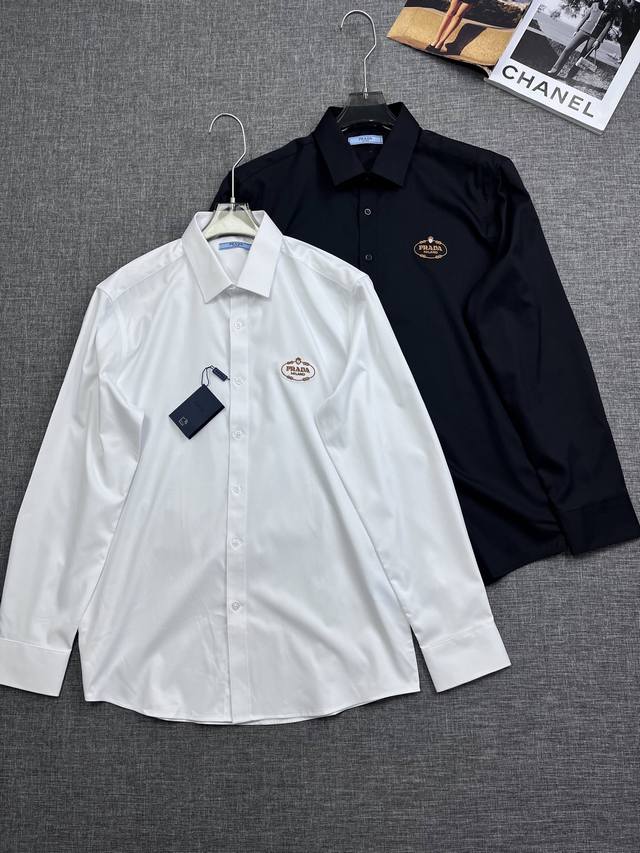 Prada 25Ss Spring and Summer Men's Long Sleeve Shirt The design follows the mode