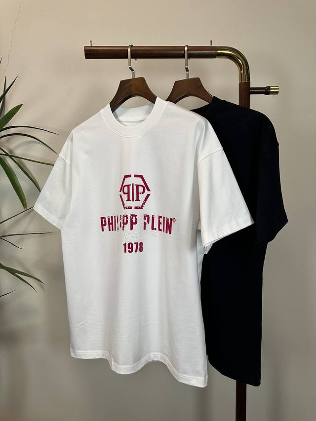 Pp2590 New round neck short sleeve T-shirt high-end version! Customized counter