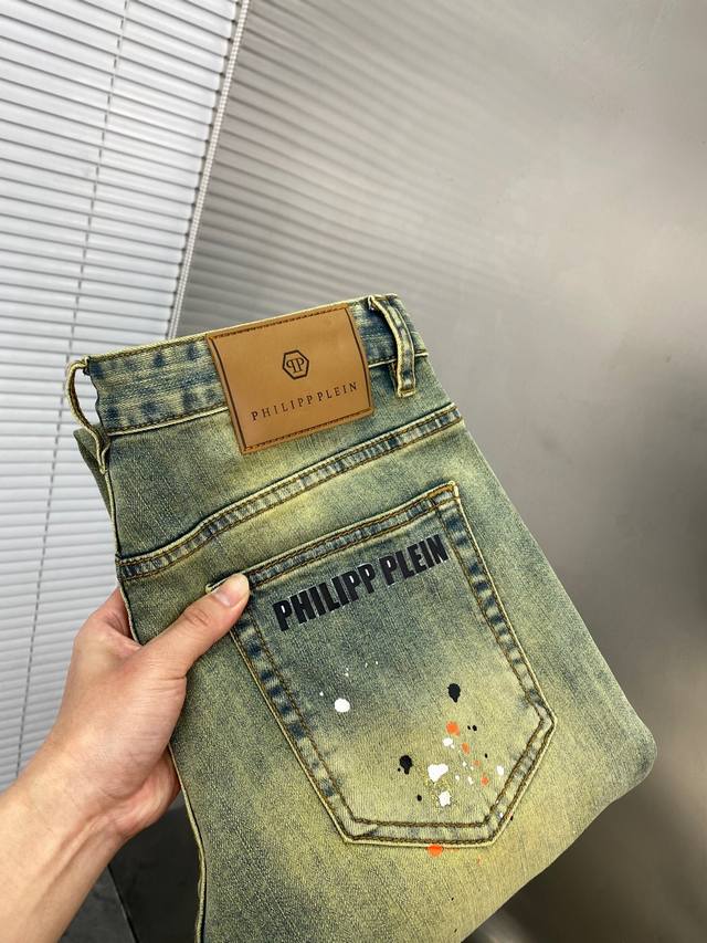 Philippe P Rhein 2025 new men's jeans with comfortable fabric and good elasticit