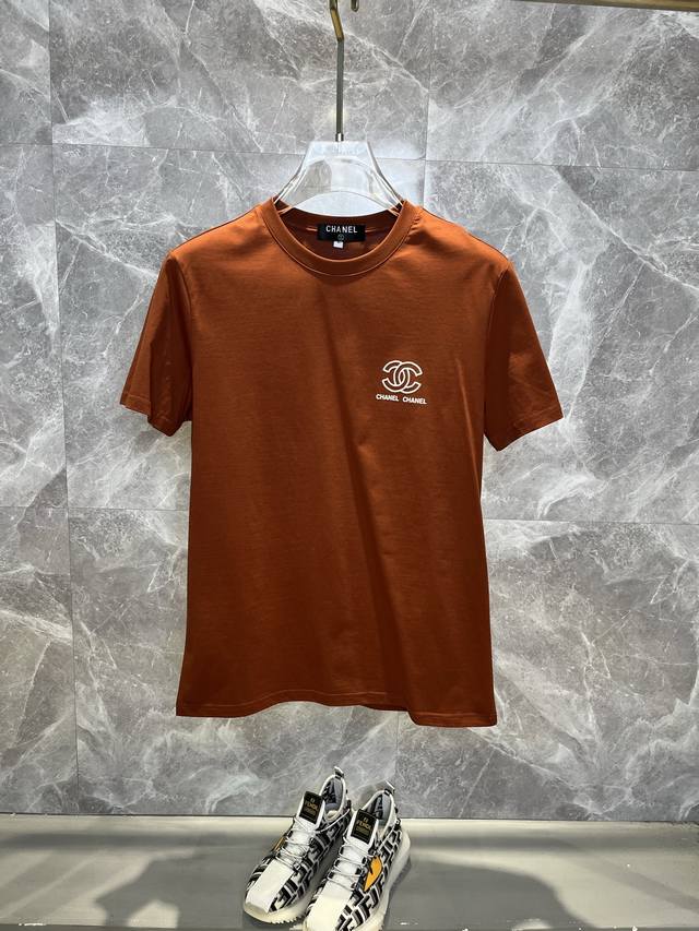 Chanel 2025 spring and summer latest fashion round neck short-sleeved T-shirt, m