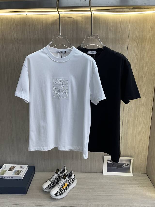 Loewe 2025Ss spring and summer high-quality couple short-sleeved T-shirt, select