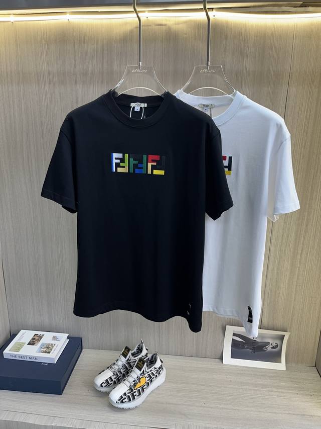Fendi 2025Ss spring and summer high-quality couple short-sleeved T-shirt, select