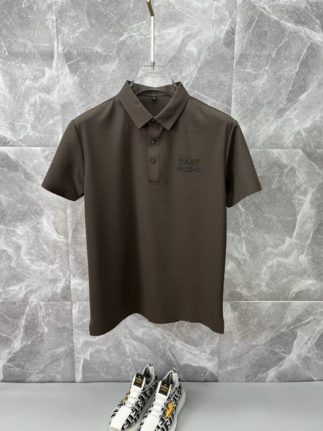 Kenzo Takada 2025 spring and summer new men's lapel short-sleeved business casua