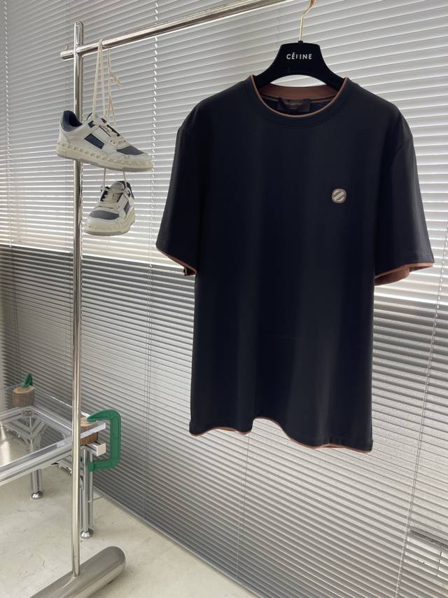 Z Zegn round neck short sleeves material cotton lycra applicable season