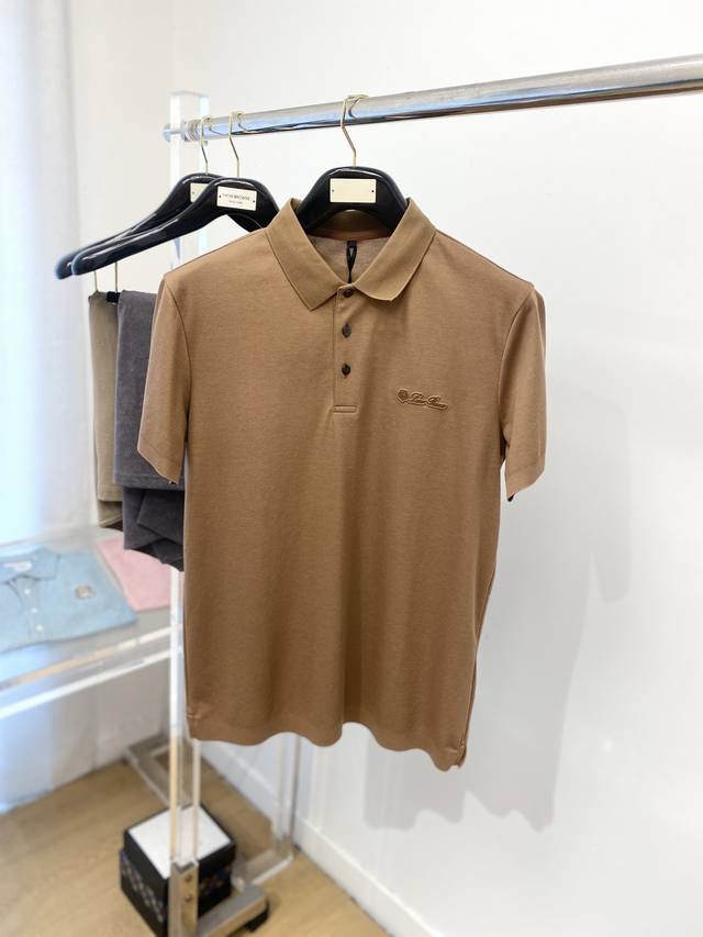 Lp, 2025 latest knitted short-sleeved T-shirt, handsome and fashionable, with em