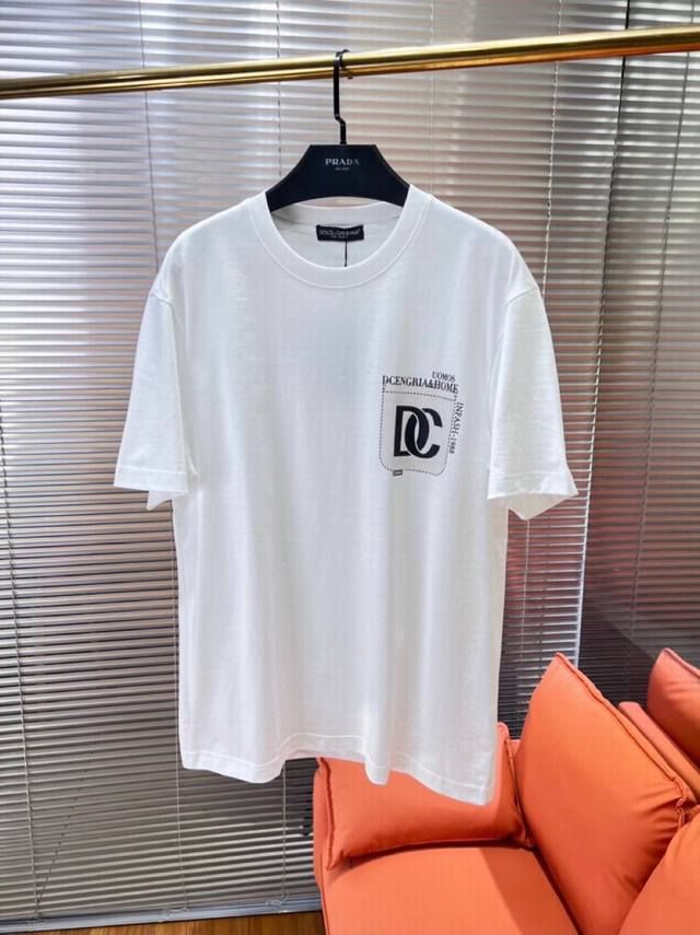 Dg2025 Spring and Summer New Release Latest Short Sleeve Round Neck T-shirt, Hig