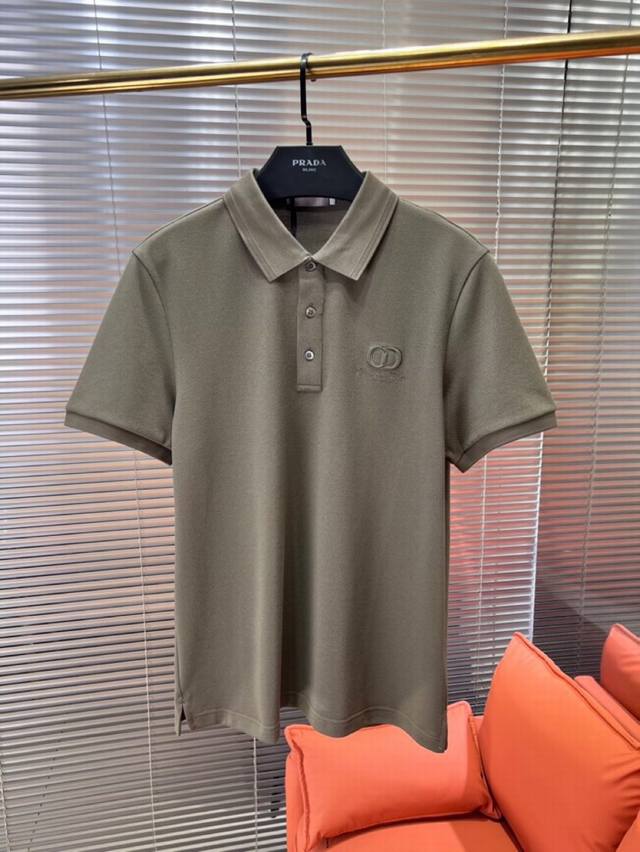 Dior 2025 Spring and Summer New Short-sleeved Lapel T-shirt Polo Shirt, Trading