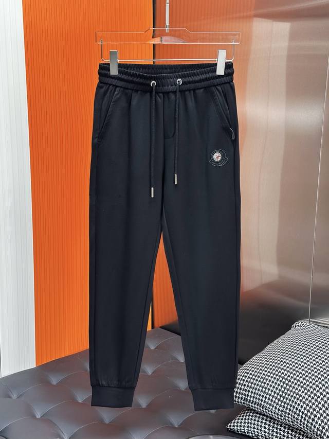 Moncler new spring and summer casual pants, classic drawstring casual pants that