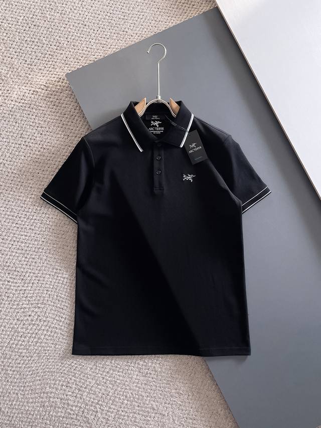 Arc'teryx 2025Ss new summer letter logo men's lapel Polo shirt! Classic business