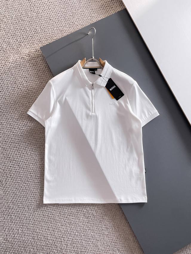 Boss 2025Ss new summer letter logo men's lapel Polo shirt! A classic business me