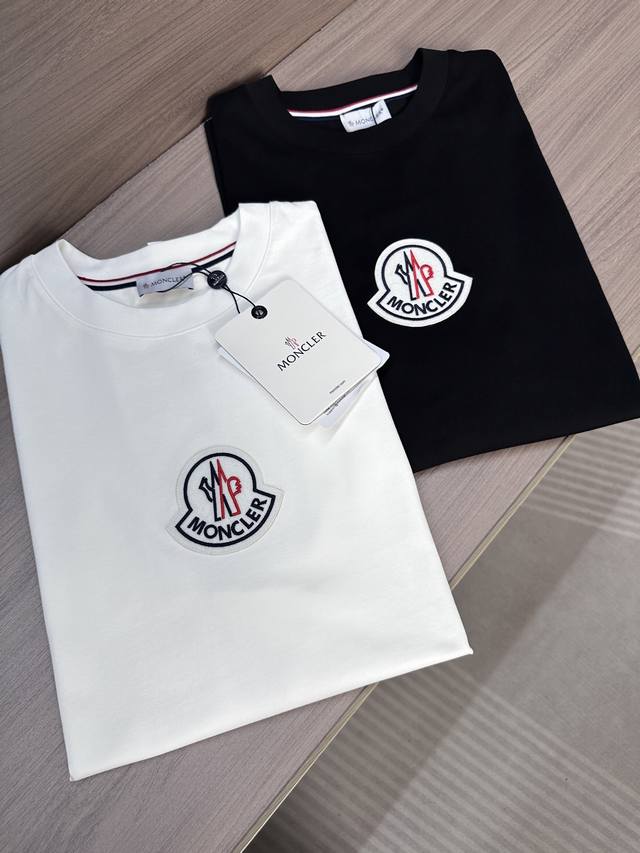 Mon Mengjia 25Ss latest summer short-sleeved round neck T-shirt, high-end custom