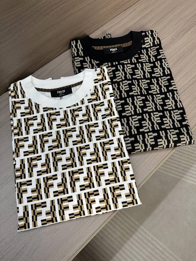 Fd Fenjia 25Ss The latest summer short-sleeved round neck T-shirt, high-end cust