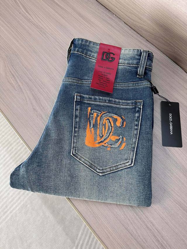 Dg Dolce & Gabbana 25Ss new summer jeans, high-end quality, super soft and comfo