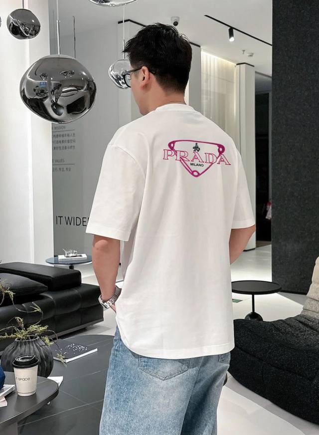 Prad* Prad's new T-shirt. 25S for both men and women! High-definition 3D letter