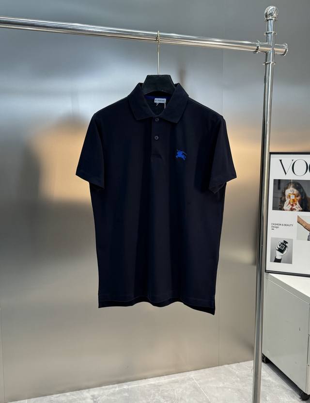 Bbr Burberry's classic Warhorse series Polo shirt! Short-sleeved Polo shirt with