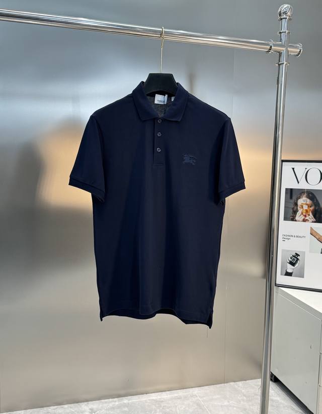 Bbr Burberry's classic warhorse series Polo shirt! Short-sleeved Polo shirt with