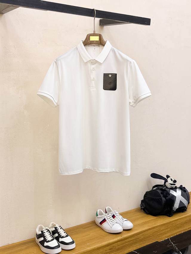 Dior 2025 Spring and Summer new men's logo short-sleeved Polo shirt, continuing