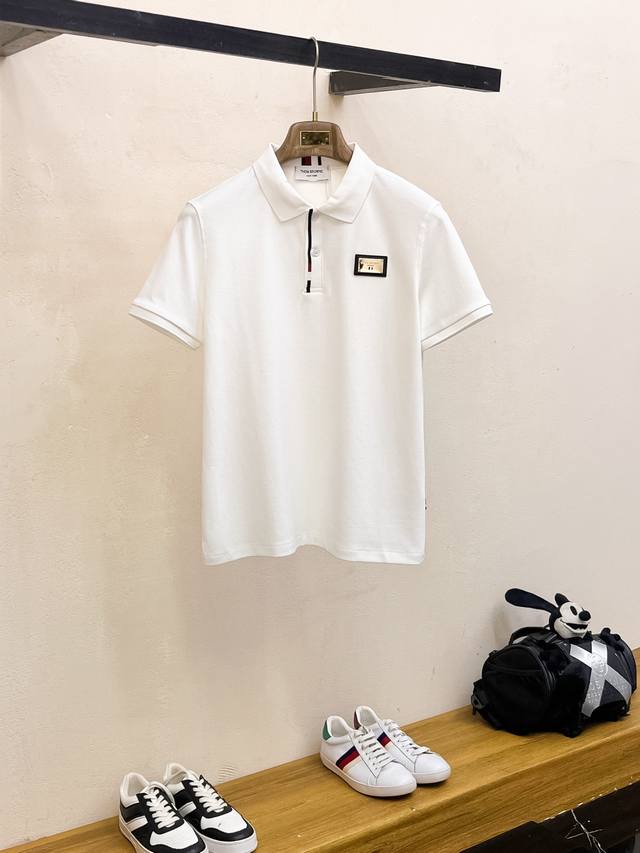 Tb 2025 Spring and Summer new men's logo short-sleeved Polo shirt, continuing th