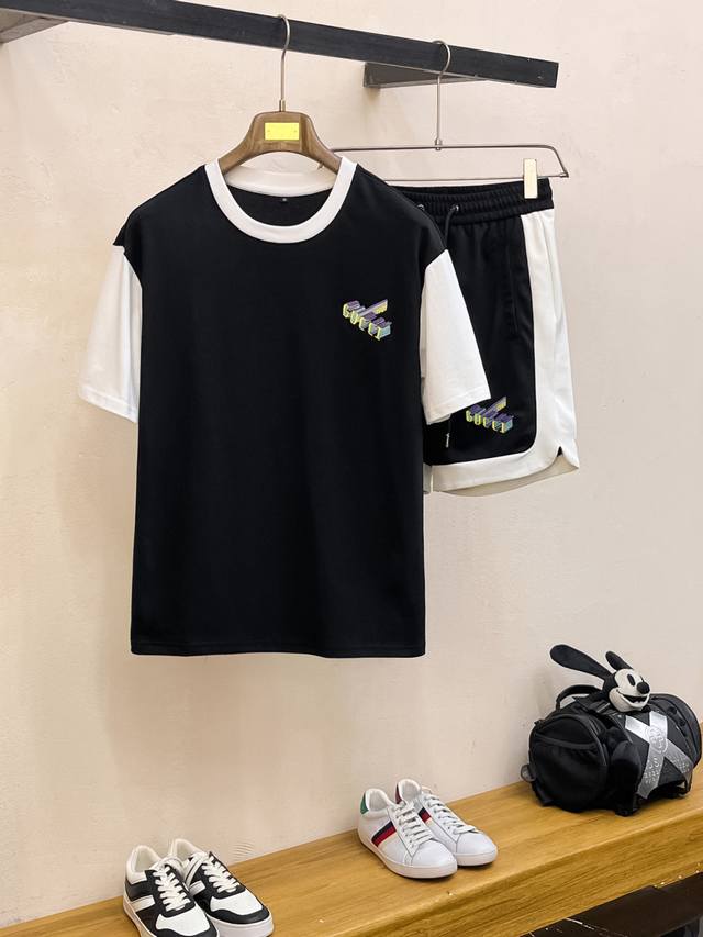 Gucci's top spring and summer classic short-sleeved suit, exquisite craftsmanshi