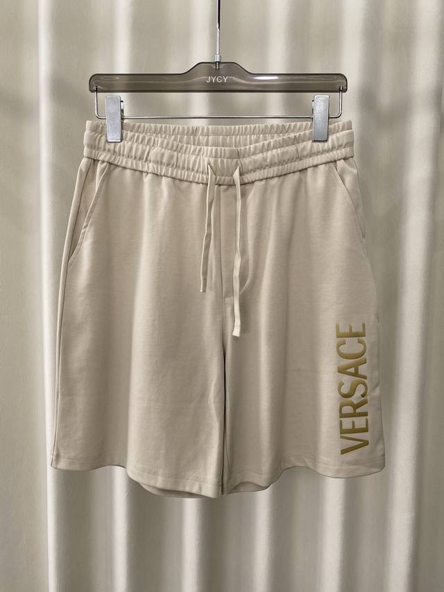 Versace. Summer new letter three-dimensional printed logo ice oxygen cotton casu