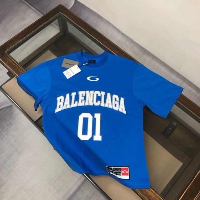 High quality Balenciaga Blcg Paris Basketball Series Embroidered Print Jersey No