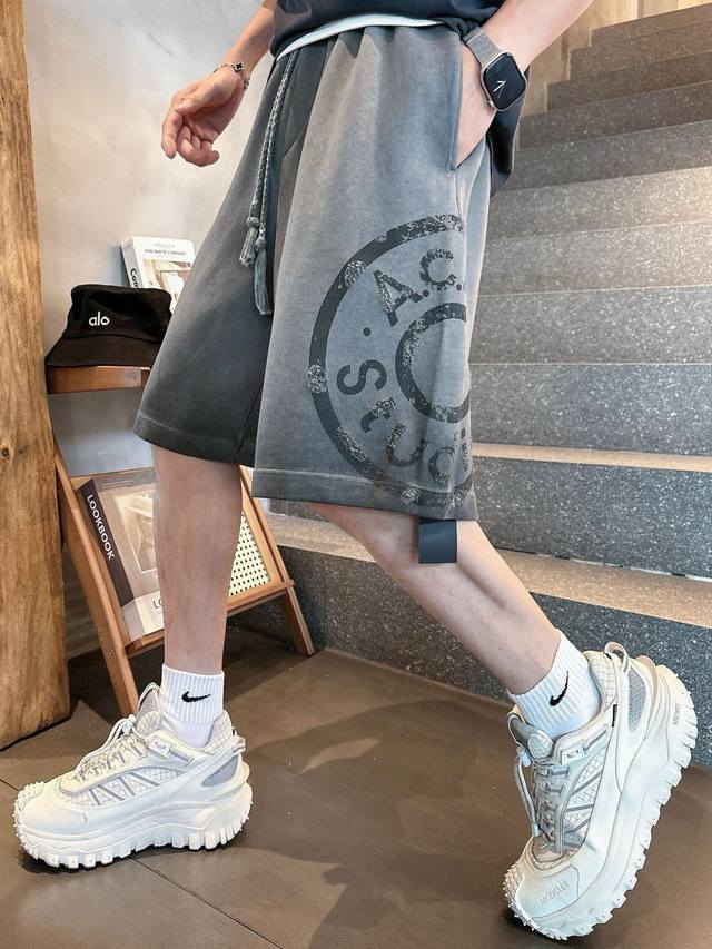 Acne 25Ss new spring and summer shorts hot sale custom made cotton fabric uses t