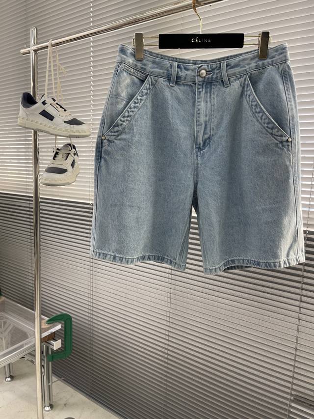 Donkey 25Ss Spring and Summer Series Denim Shorts Size: M-3Xl Style: Loose Casua