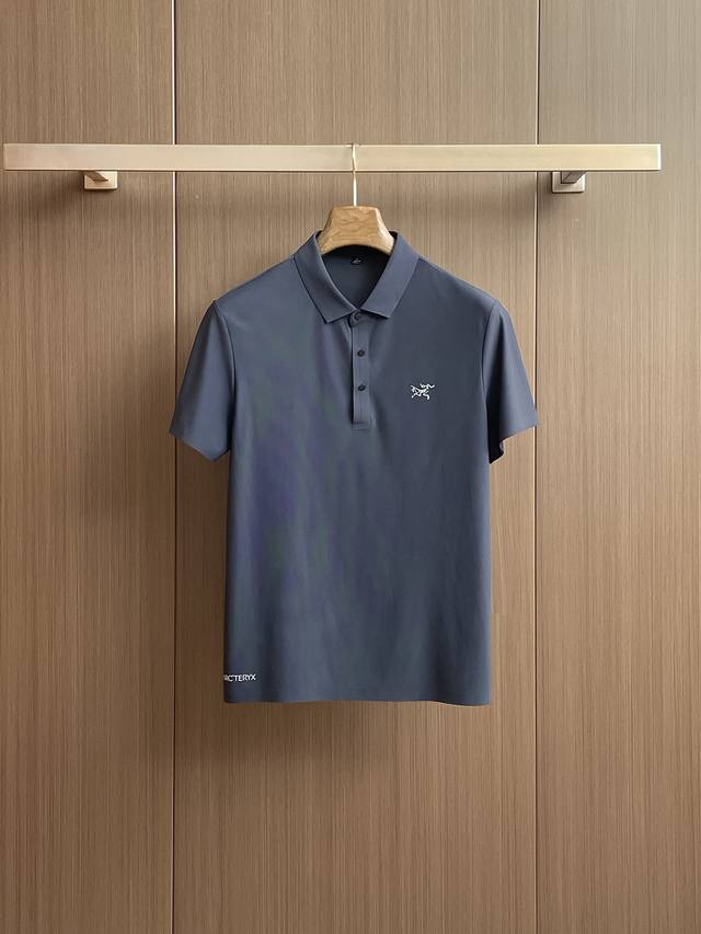 Arc'teryx 2025Ss new summer letter logo men's lapel Polo shirt! Classic business