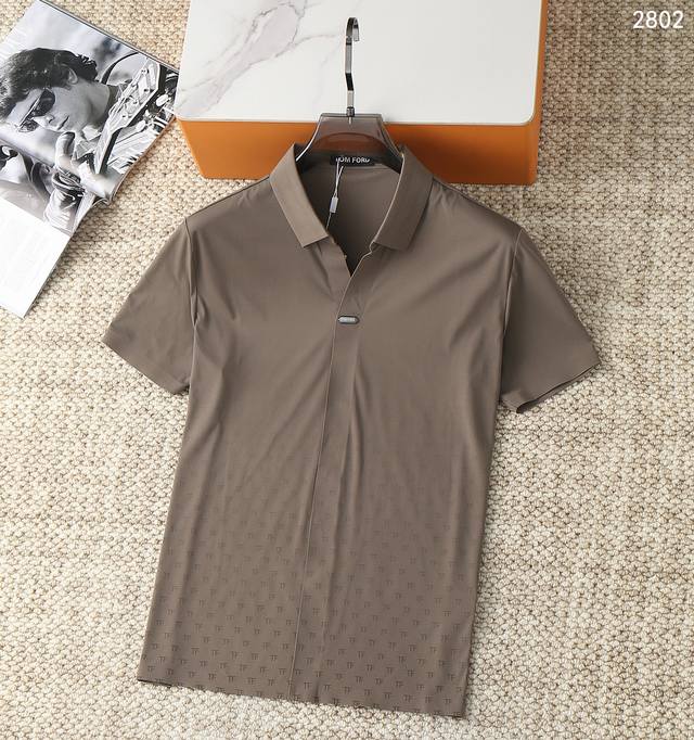 Tf 2025Ss latest counter first release! High-end fashion casual short-sleeved sh
