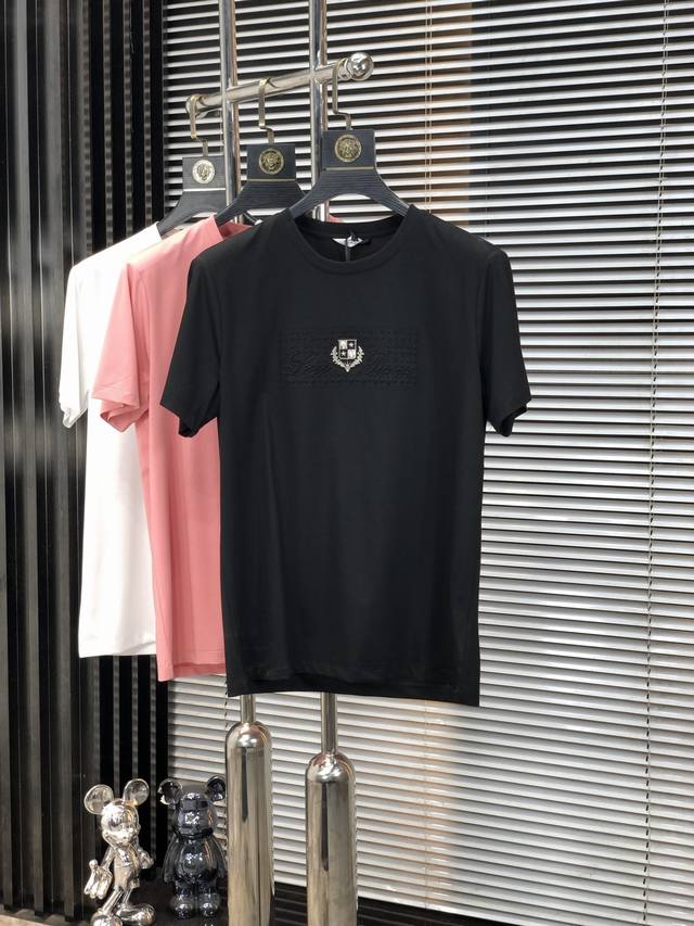 Lp. 2025 Spring and Summer New Fashion Round Neck Short Sleeve High-end Customiz