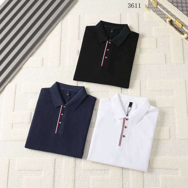 Moncler-25Ss new spring and summer short-sleeved lapel T-shirt Polo, the highest