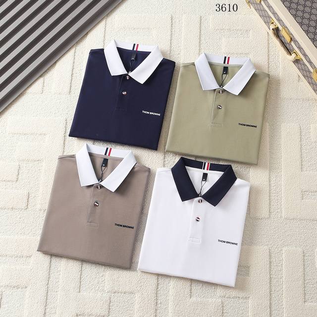 Tb-25Ss New spring and summer short-sleeved lapel T-shirt Polo, the highest vers