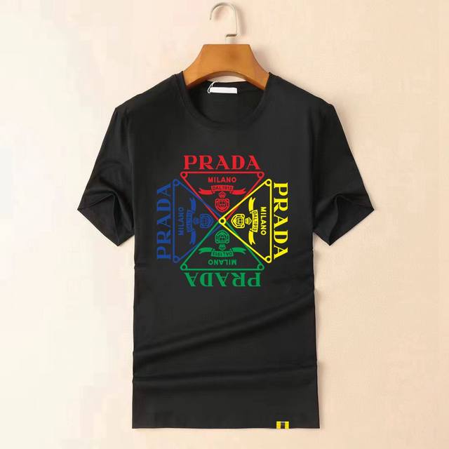 Prada 25Ss latest casual T-shirt office new product, highly recommended! ! A ver