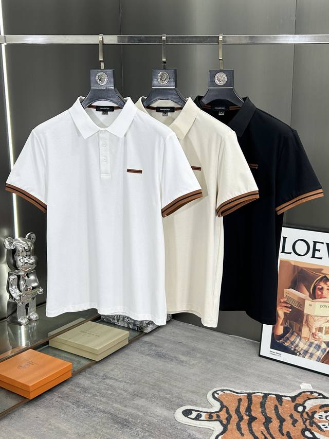 Ermenegildo Zegna 25 Spring/Summer Fashion Short-sleeved Mercerized Pearl Cotton