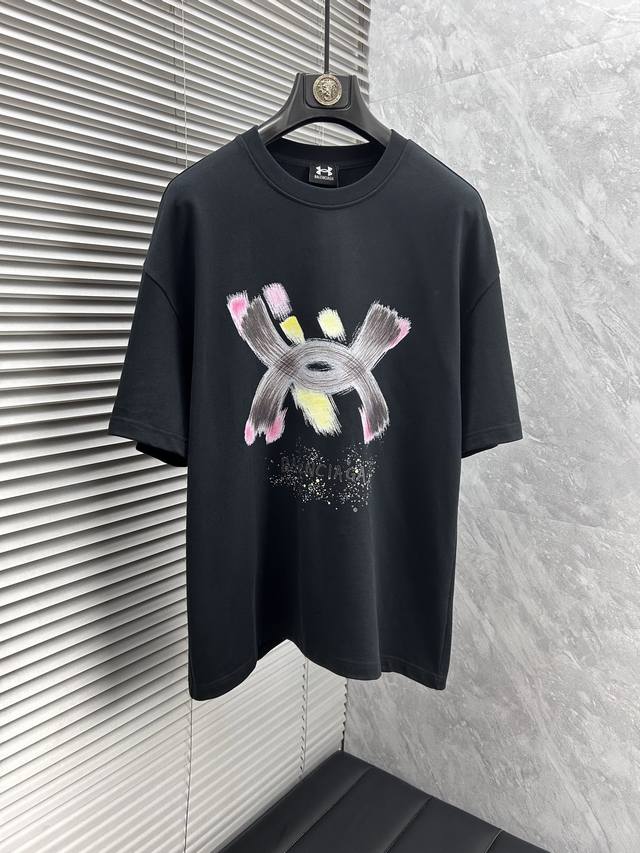 Bl''2025 Spring and Summer New Release Latest Short-sleeved Round Neck T-shirt H