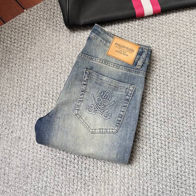 Pp2640 High-end summer thin fashion jeans, selected elastic ultra-soft and comfo