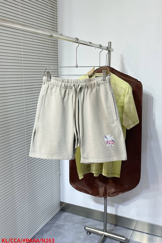 N263 Kl Chrome Hearts 2025 Summer Shorts! All-match elastic waist casual shorts!