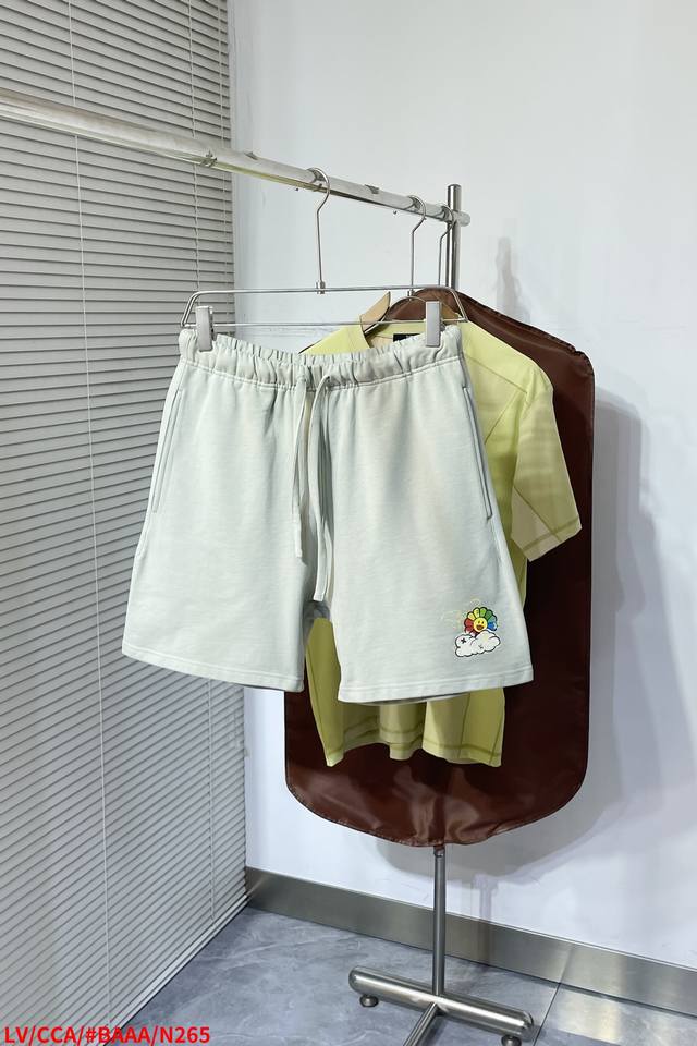 N265 Lv 2025 Summer shorts! All-match elastic waist casual shorts! The elastic w